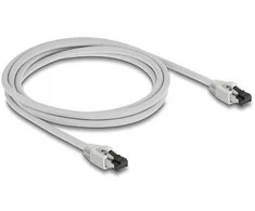 Delock RJ45 Netzwerkkabel Cat.8.1 S/FTP 2 m bis 40 Gbps grau
