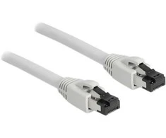 Delock RJ45 Netzwerkkabel Cat.8.1 S/FTP 15 m bis 40 Gbps grau