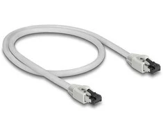 Delock RJ45 Netzwerkkabel Cat.8.1 S/FTP 0,5 m bis 40 Gbps grau
