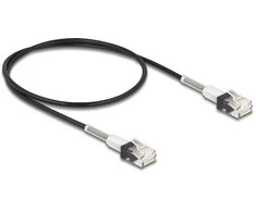 Delock RJ45 Netzwerkkabel mit doppeltem Knickschutz Cat.6A UTP Slim 0,5 m juodas