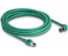 Delock RJ45 Netzwerkkabel PROFINET SF/UTP 90° gewinkelt 5 m grün
