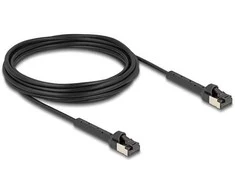 Delock RJ45 Slim Netzwerkkabel Cat.6A U/FTP winkelbar juodas 5 m