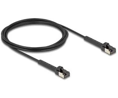 Delock RJ45 Slim Netzwerkkabel Cat.6A U/FTP winkelbar juodas 2 m