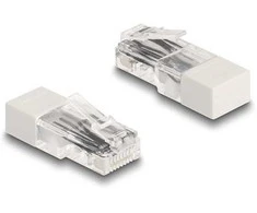 Delock RJ45 Stecker mit Abschlusswiderstand 120 Ohm baltas