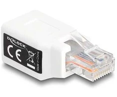 Delock RJ50 Adapteris Stecker zu Buchse baltas