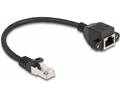 Delock RJ50 Verlängerungskabel Stecker zu Buchse S/FTP 0,25 m juodas
