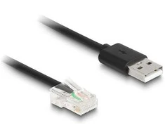 Delock RJ50 zu USB 2.0 Typ-A Barcode Scanner Spiralkabel 2 m