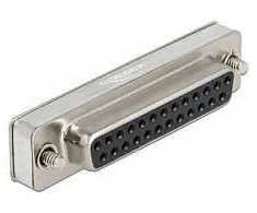 Delock RS-232/422/485 Loopback Adapteris mit DB25 Buchse