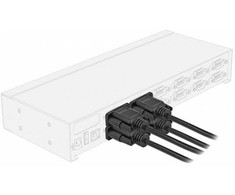 Delock RS-232 Kabelis szeregowy D-Sub9 gniazdo do gniazda Nullmodem su wąską obudową wtyku 5 m (86607)