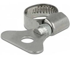 Delock Schlauchschelle mit Flügelmutter 10 - 16 mm 10 Stück Metall