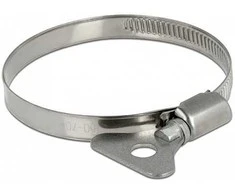 Delock Schlauchschelle mit Flügelmutter 50 - 70 mm 10 Stück Metall