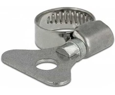 Delock Schlauchschelle mit Flügelmutter 13 - 19 mm 10 Stück Metall