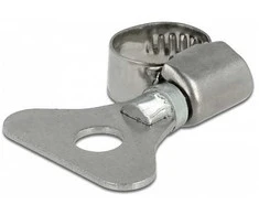 Delock Schlauchschelle mit Flügelmutter 8 - 12 mm 10 Stück Metall