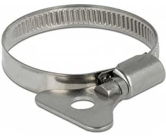 Delock Schlauchschelle mit Flügelmutter 32 - 50 mm 10 Stück Metall