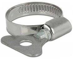 Delock Schlauchschelle mit Flügelmutter 22 - 32 mm 10 Stück Metall