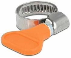 Delock Schlauchschelle Nerūdijantis plienas 400 SS mit Flügelmutter 12 - 20 mm 5 Stück oranžinis