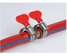 Delock Schlauchschelle Nerūdijantis plienas 400 SS mit Flügelmutter 40 - 60 mm 5 Stück raudona