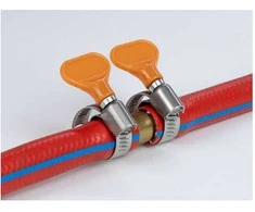 Delock Schlauchschelle Nerūdijantis plienas 400 SS mit Flügelmutter 30 - 45 mm 5 Stück oranžinis