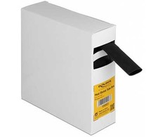 Delock Rurka termokurczliwa Box su klejem wewnętrznym wskaźnik kurczenia 3:1 5 m x 19,1 mm juoda