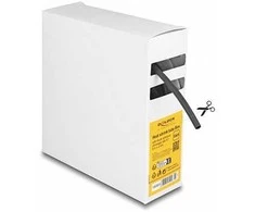 Delock Schrumpfschlauch Box, mit Innenkleber, Schrumpfungsrate 4:1, 5 m x 4 mm juodas