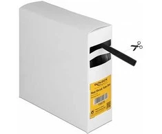 Delock Schrumpfschlauch Box, mit Innenkleber, Schrumpfungsrate 3:1, 5 m x 7,9 mm juodas