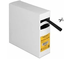 Delock Schrumpfschlauch Box, mit Innenkleber, Schrumpfungsrate 3:1, 5 m x 9,5 mm juodas