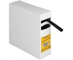 Delock Schrumpfschlauch Box, mit Innenkleber, Schrumpfungsrate 3:1, 5 m x 9,5 mm juodas