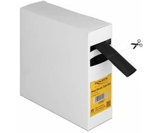 Delock Schrumpfschlauch Box, mit Innenkleber, Schrumpfungsrate 3:1, 5 m x 15 mm juodas