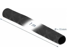 Delock Schrumpfschlauch x-Muster rutschfest 1 m x 15 mm juodas