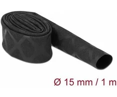 Delock Schrumpfschlauch x-Muster rutschfest 1 m x 15 mm juodas