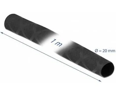 Delock Schrumpfschlauch X-Muster rutschfest 1 m x 20 mm juodas