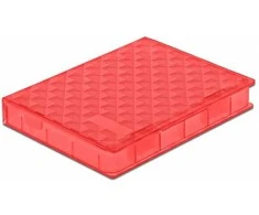 Serveris Delock 18370 - Cover - Plastic - Raudona - 2.5" - 80 mm - 105 mm
