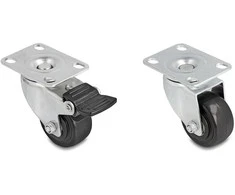 Delock Schwerlast Lenkrolle Ø 50 mm Tragkraft bis 400 kg Set 2 x 2 vnt.
