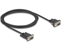 Delock Serijinis RS-232 kabelis D-Sub9 lizdas į D-Sub9 lizdą, maitinimas per 9 kaištį 2 m