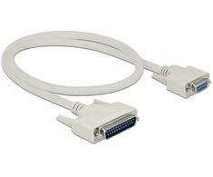 Delock Serielles Kabelis D-Sub 25 Stecker zu D-Sub 9 Buchse 0,5 m