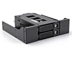 Delock Slim Bay Wechselrahmen für 2 x 2.5? U.2 NVMe SSD mit 5.25? Rahmen
