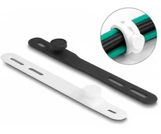 Delock Softbinder flexibel wiederverwendbar Set 10 Stück juodas / baltas