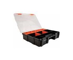 DeLOCK rūšiavimo dėžė su 21 skyriumi 290 x 220 x 60 mm oranžinė / juoda, daiktadėžė, juoda, oranžinė, stačiakampė, plastikinė, vienspalvė, 220 mm