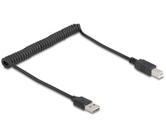 Kabelis USB Delock USB-A - USB-A 0.8 m Juodas (90130)