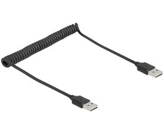 Kabelis USB Delock USB-A - USB-A 0.8 m Juodas (90124)