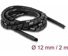 Delock Spiralschlauch flexibel 2 m x 12 mm juodas