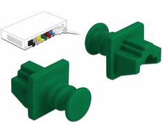 Delock RJ45 lizdo apsauga nuo dulkių 10 vnt. žalia (86512)