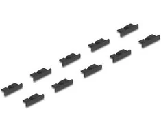 Delock Staubschutz für USB 3.0 Typ Micro-B Buchse be Griff 10 Stück juodas
