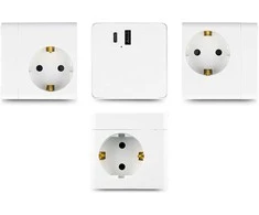 Delock Steckdosenwürfel mit Verlängerungskabel 3-fach mit Kindersicherung und USB PD 3.0 Ladegerät 20 W, 1,5 m Kabelis, baltas