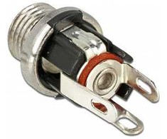 DELOCK DC jungtis 5.5x2.1x9.5mm lizdas, skirtas montuoti ant plokštės