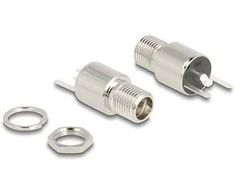 Delock Steckverbinder DC 5,5 x 2,5 mm Buchse zum Einbau Lötversion - rund 20 V / 9 A