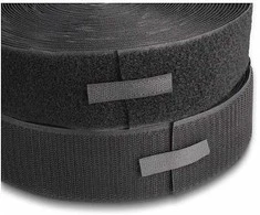 Delock Strapazierfähiges Klettband mit Haft- und Flauschband L 15 m x B 50 mm juodas