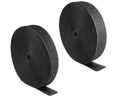 Delock Strapazierfähiges Klettband mit Haft- und Flauschband L 25 m x B 50 mm juodas