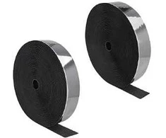 Delock Strapazierfähiges Klettband selbstklebend mit Haft- und Flauschband L 25 m x B 50 mm juodas