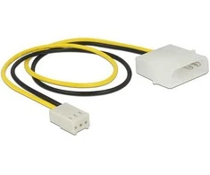 Delock Stromkabel 2 Pin Stecker > 3 Pin Buchse (Lüfter) 30 cm